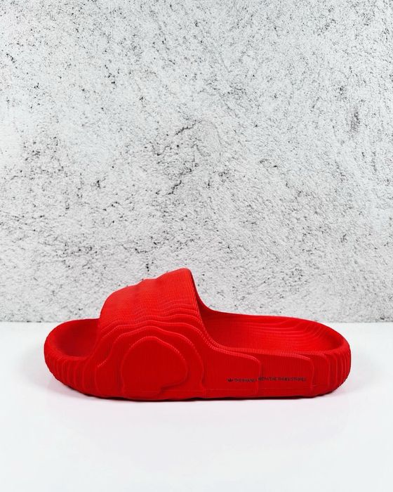 Adidas Adilette 22 Slides Solar Red Core Black