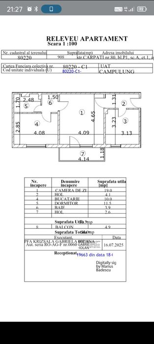 Vând apartament 2 camere