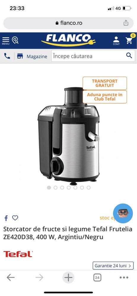 Storcator fructe tefal