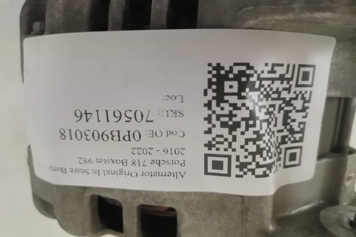 Оригинален Алтернатор в Добро Състояние Порше / Porsche 718 Boxster 98