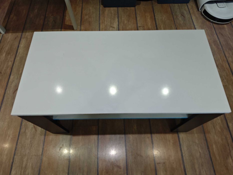 Холна маса Медея / Medea - черно шагре и бял хай глос ПДЧ 100/50/51