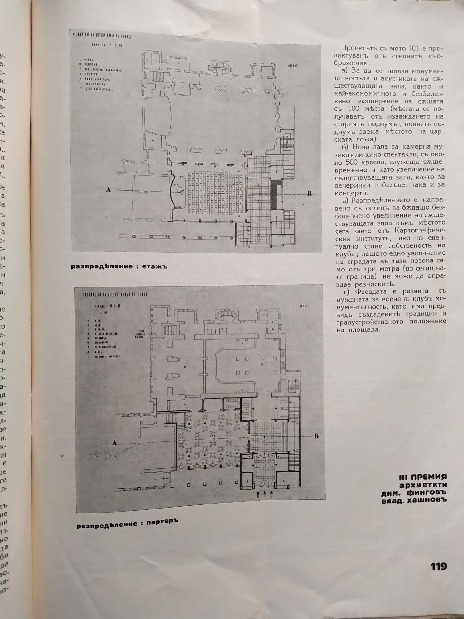 Списание АРХИТЕКТЪ,орган на дружеството на българските архитекти 1934
