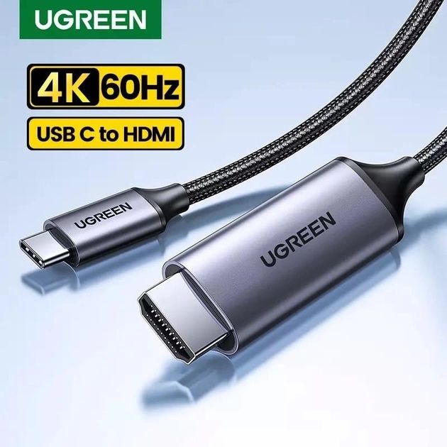 UGREEN USB-C to HDMI Переходник кабель Адаптер 4K 60Hz