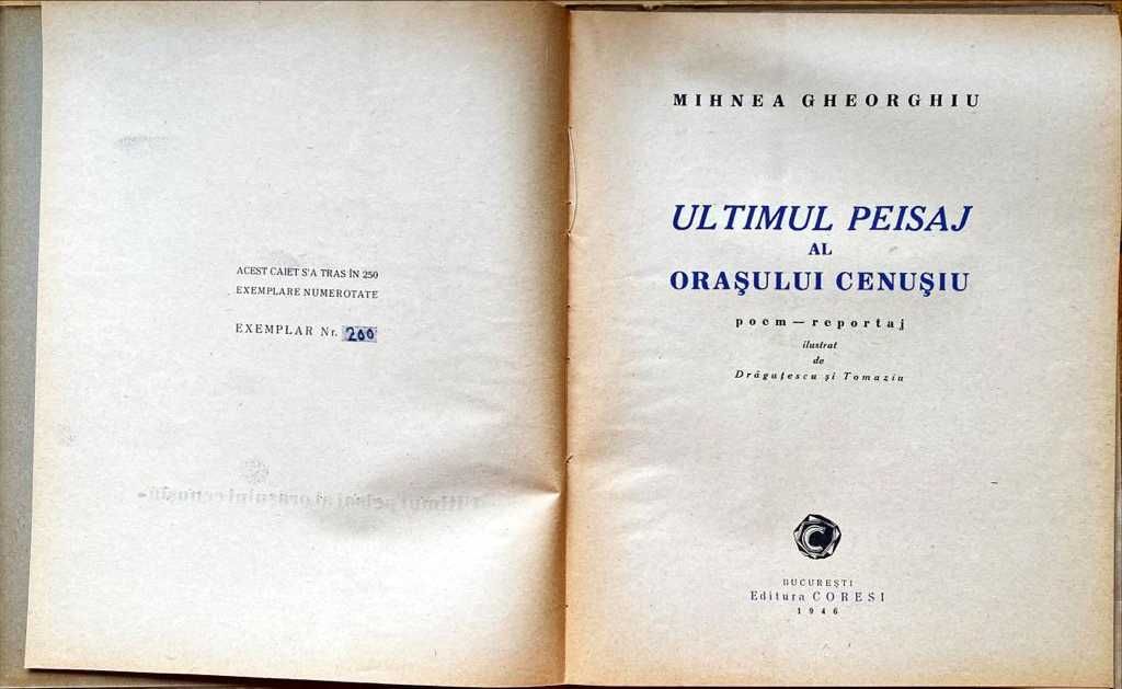 Ultimul Peisaj al Orasului Cenusiu - Buc, 1946 autor Mihnea Gheorghiu