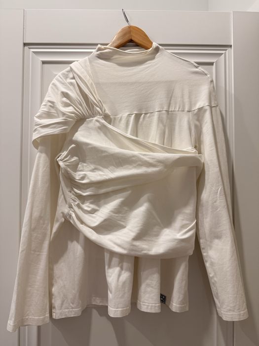 Лонгслив белый хлопок