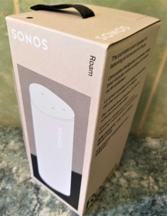 Boxa smart portabila wireless Sonos Roam Lunar White (noua-sigilata)