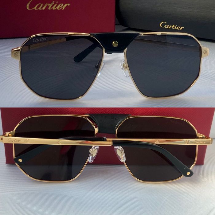 Cartier ochelari de soare pentru bărbați cu pielea