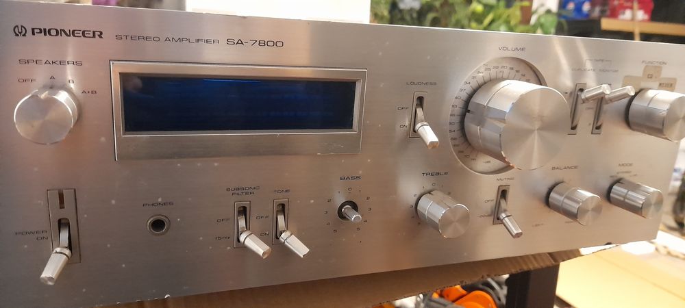 Amplificator stereo PIONEER SA-7800 130wațiRMS linie albastra vintange
