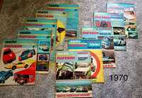 Vand reviste Autoturism din anii 1970-1974 si almanahuri auto