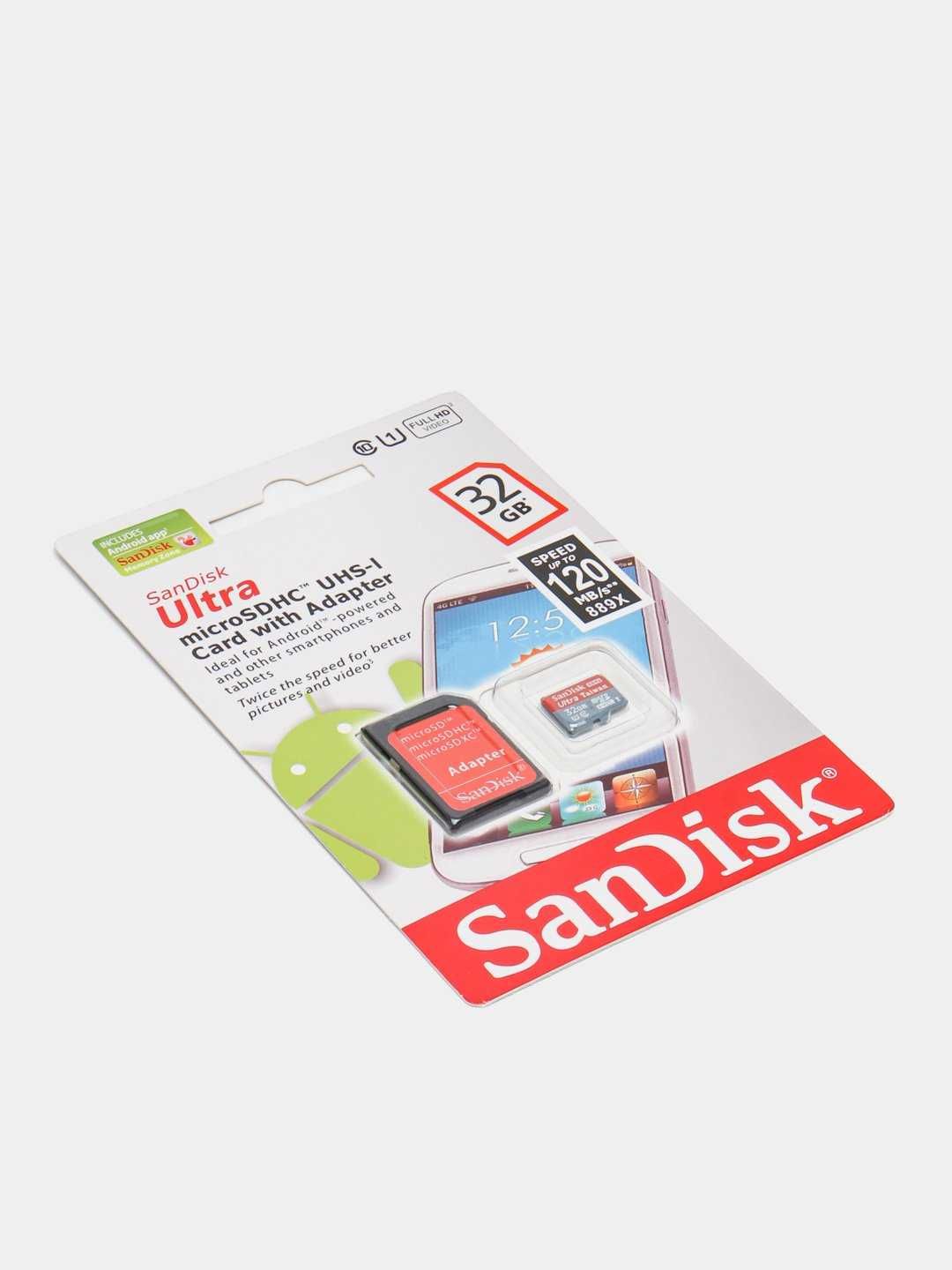 Флешка Sandisk Ultra Micro SD c Adapter