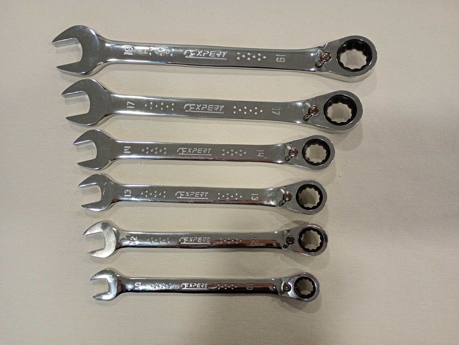 Expert, Facom звездогаечни ключове с тресчотка 6 броя