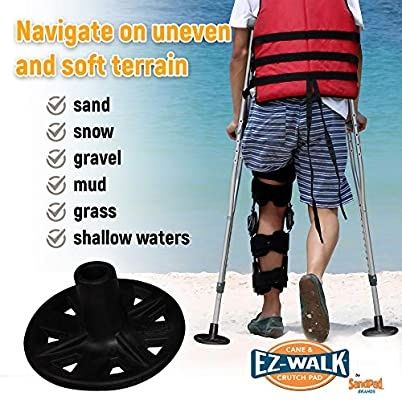 SandPad/EZ-Walk Crutch Pad Stabilizer Tips (cârje / baston * handicap)