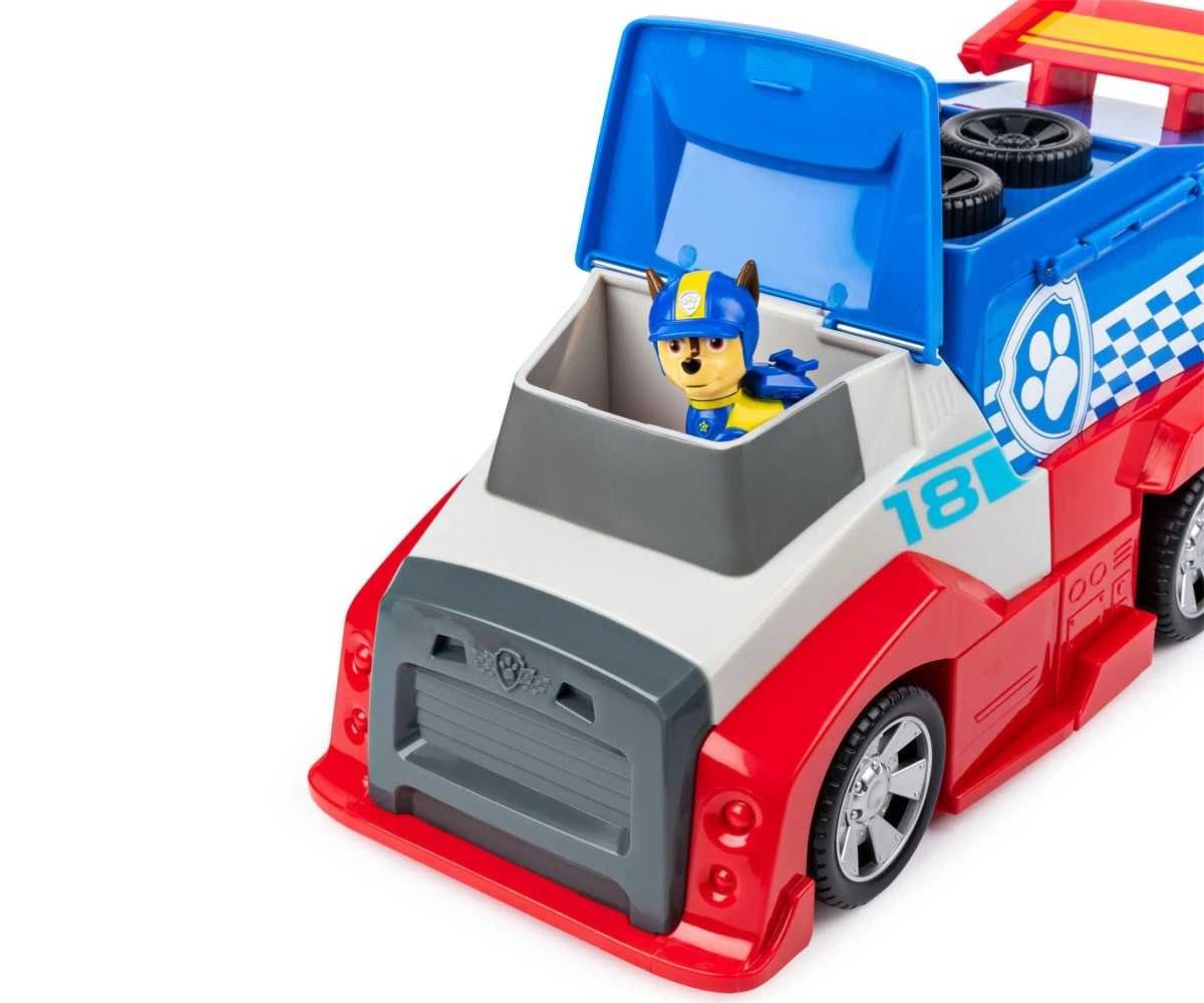 Paw Patrol Мобилен пит стоп с кола и фигурка на Чейс камион Пес патрул