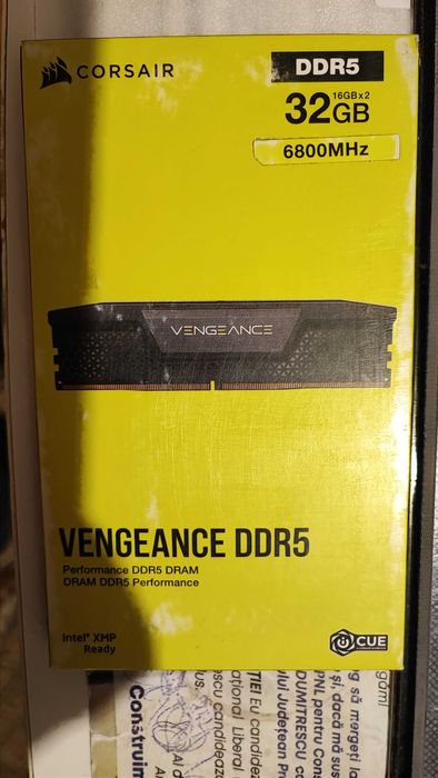 memorie ram ddr5 32gb Corsair vengeanse 2x16gb 6800mt nou garantie