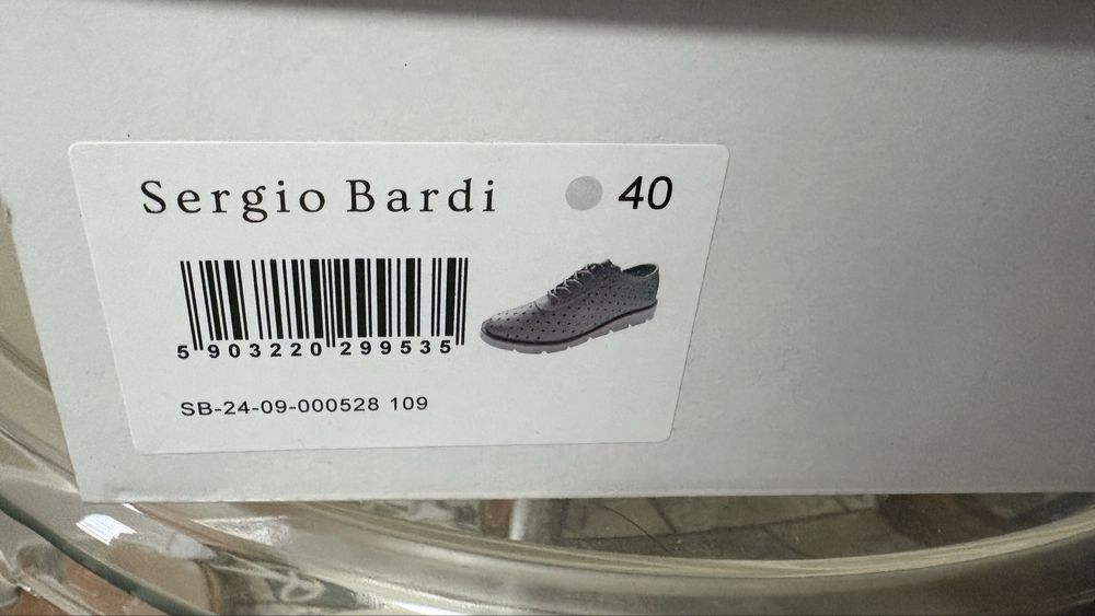 Дамски обувки от естествена кожа Serdio Bardi нови