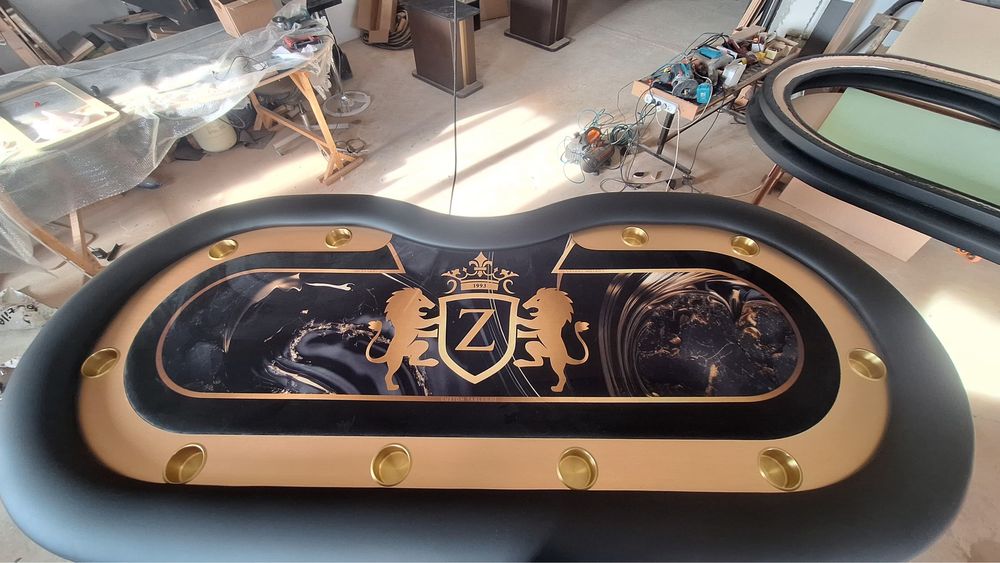 Masa Poker Personalizata Logo tau executie 24 ore livrare instant