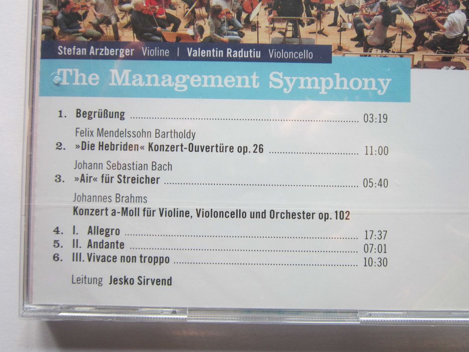 cd rar violoncel Valentin Radutiu The Management Symphony 2016 Germany
