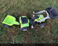 Tractor Smoby Farmer Max cu remorca, stare buna, foarte putin folosit