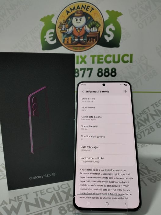 Samsung S25 FE la cutie