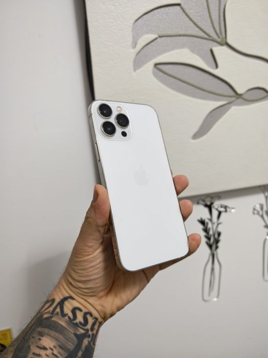 iPhone 13 Pro Max Silver 96%Bat Stare foarte buna totul original