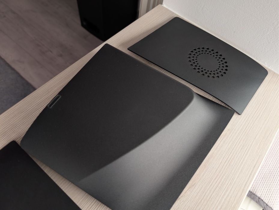 Carcasa pentru PlayStation 5 Slim, disk edition, neagra, cu ventilatie