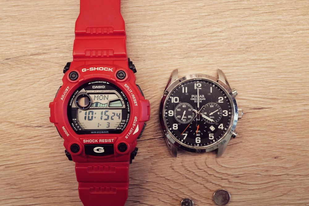 Ceasuri Casio G-shock si Pulsar Choronograph ceas quartz