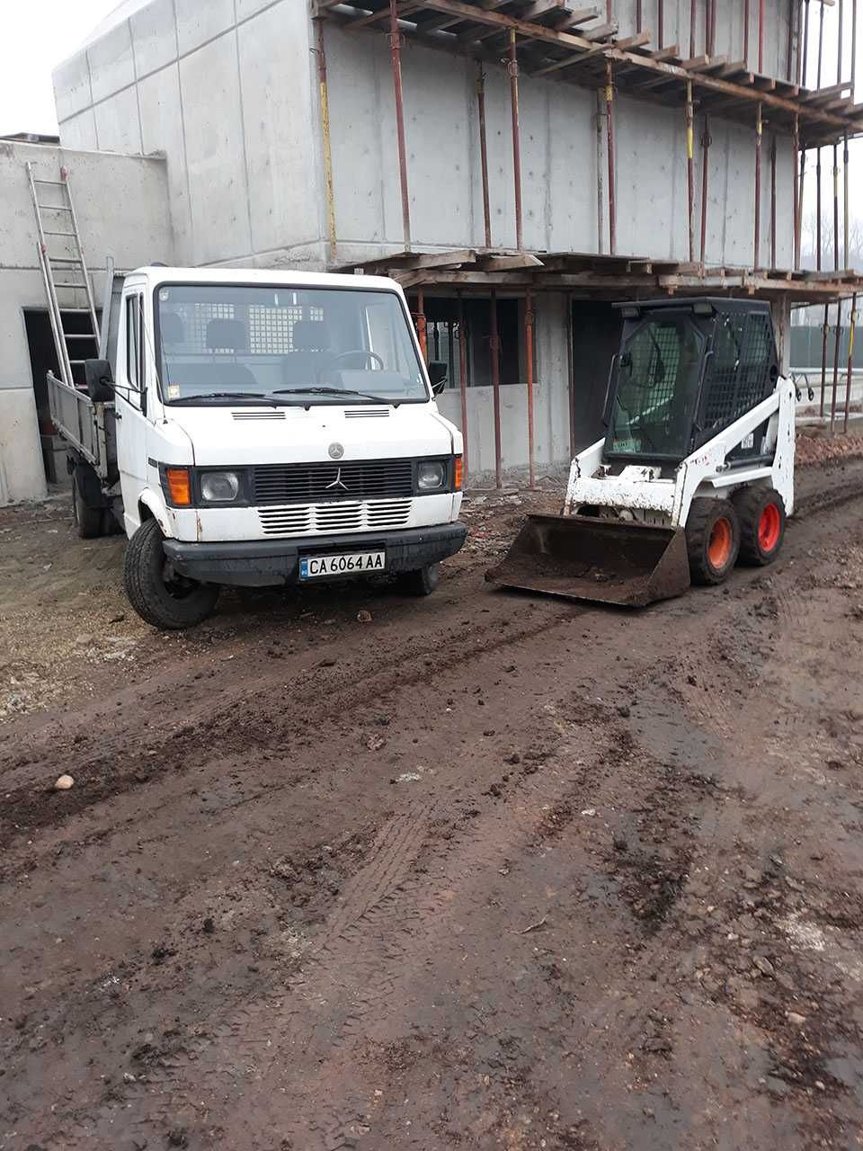 Услуги с  Бобкат Bobcat S70, бобкат Bobcat 316 и камион mercedes benz