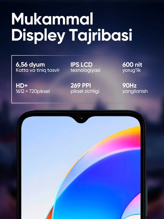 Smartfon Honor X5B, batareya 5200 mah, 50 Mp kamera AI, 90 Hz