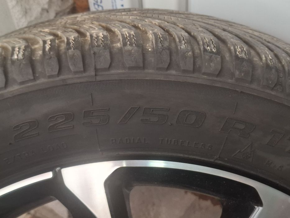 Jante cu anvelope iarna 225 50 17 5x108 volvo peugeot citroen ford