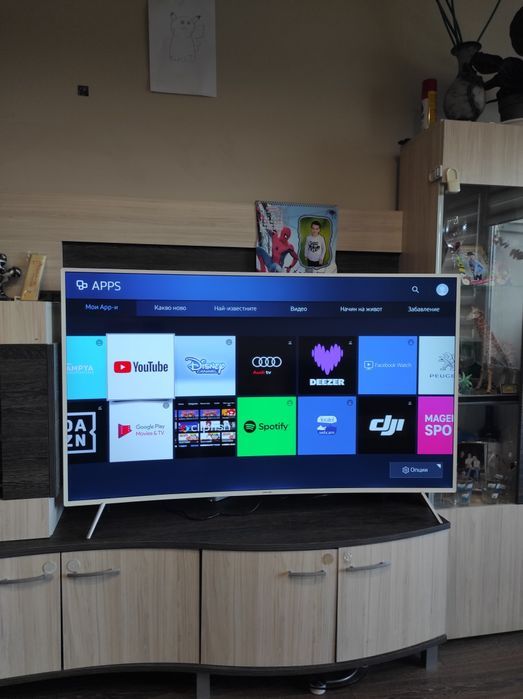 Смарт Телевизор SAMSUNG CURVED 55 инча Ultra HD 4K