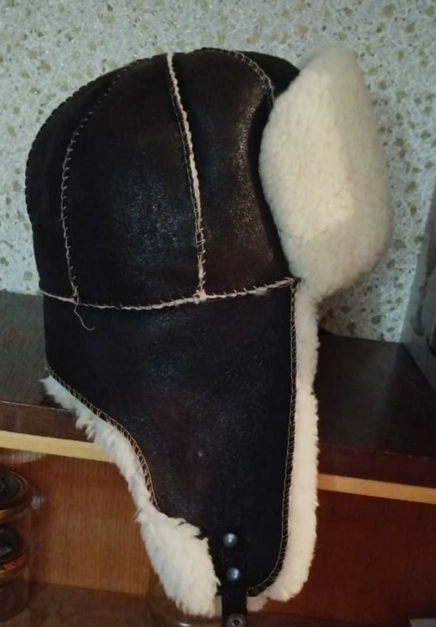 зимняя шапка из овчины