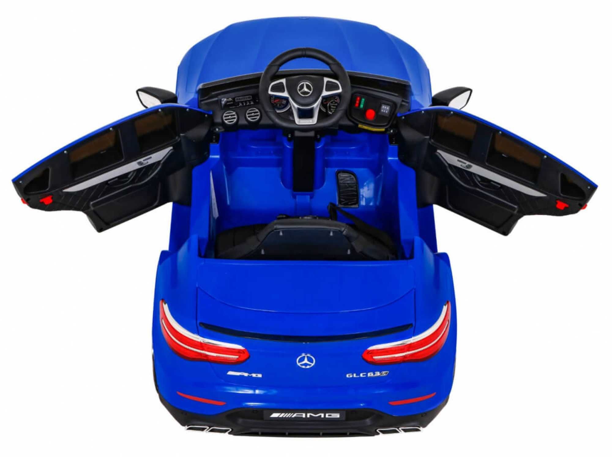 Masinuta electrica copii 1-5 ani Mercedes GLC63S 4x4, Roti Moi #Blue