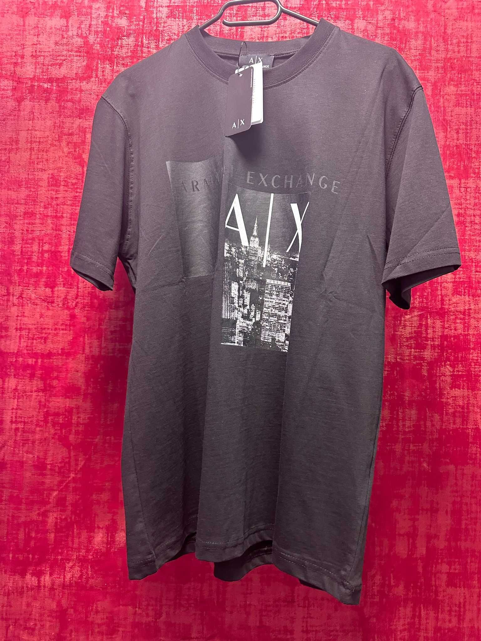 Tricou ARMANI EXCHANGE | Negru | NOU | Premium | Emporio | EA7 |
