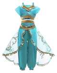 Costum arabesc oriental bell dance jasmine iasmin printesa regina