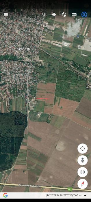 Teren de vanzare Branesti Ilfov