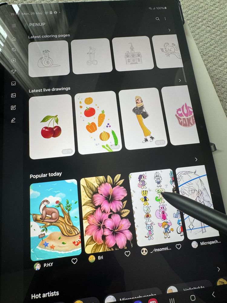 Samsung TAB S7 FE 5G - таблет с писалка