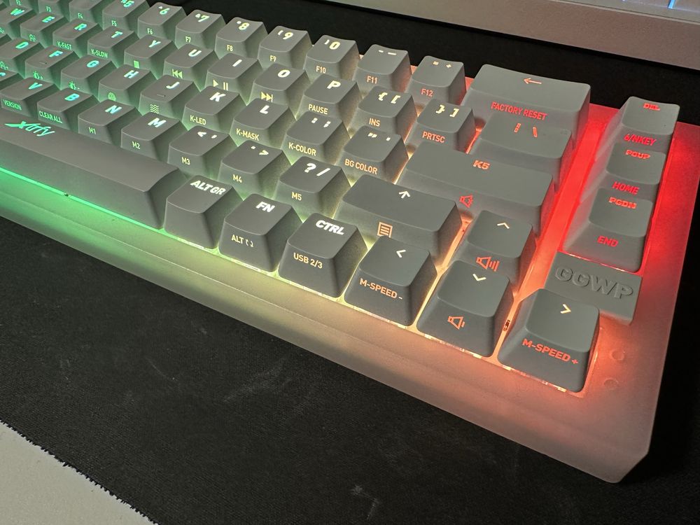 Клавиатура Xtrfy K5 Transparant White