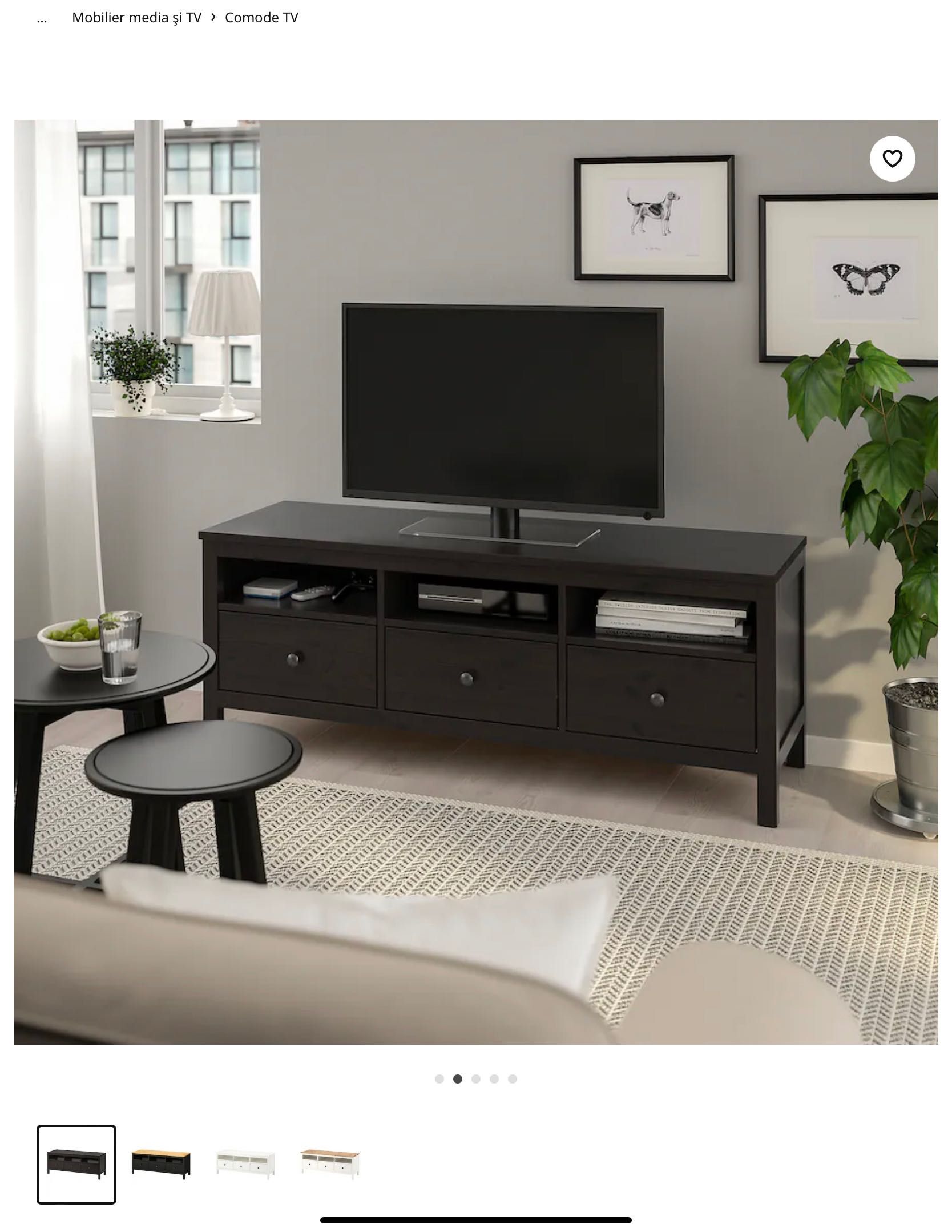 Comoda TV negru-maro IKEA