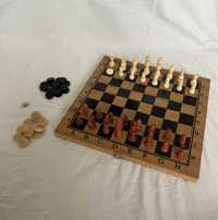 Шахматы, шашки, нарды 3в1
