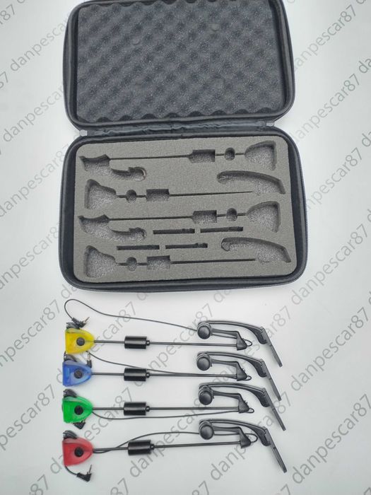Set 4 Swingeri MKM3 tija neagra si iluminare cu Penar East Shark