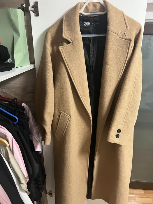 Palton ZARA bej lung