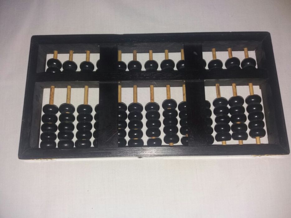 Numaratoare veche lemn Lotus Flower Brand seamana cu Soroban Abacus