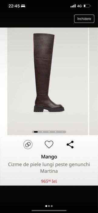 Cizme peste genunchi noi.