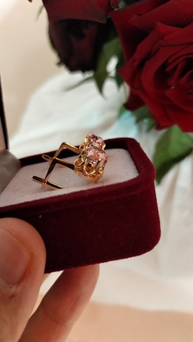 Советские серьги 583 пробы