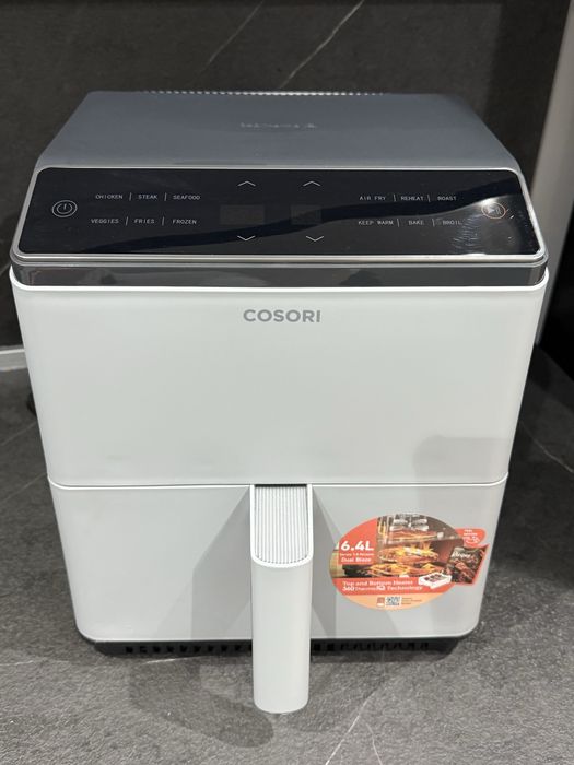 Фритюрник с горещ въздух COSORI Dual Blaze Smart Air Fryer, 6,4 L, сив