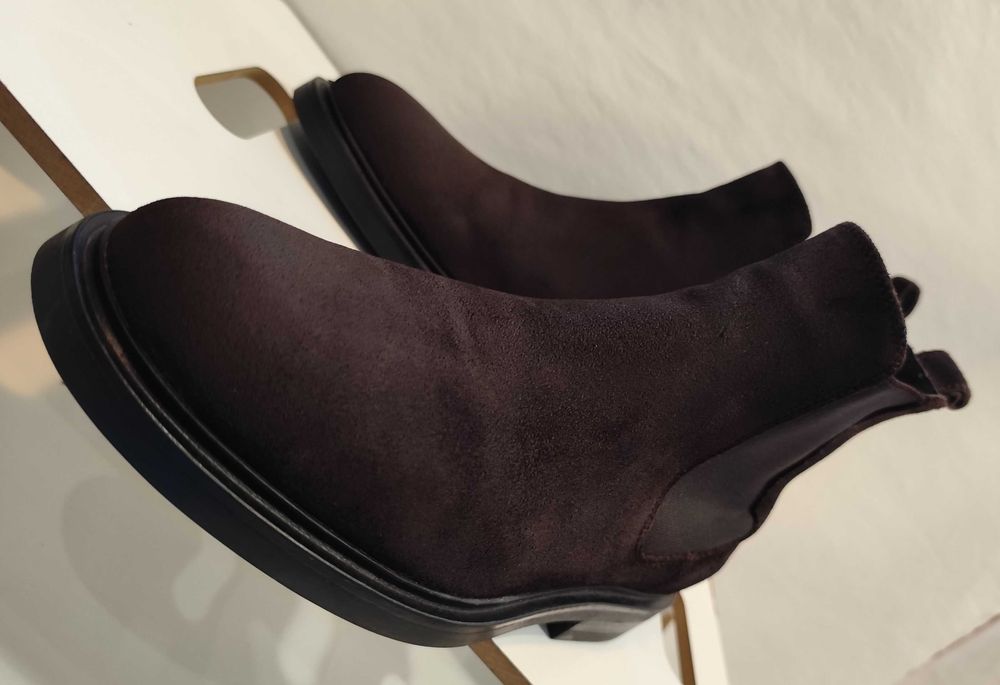 Ghete chelsea plain 41 Massimo Dutti piele naturala moale