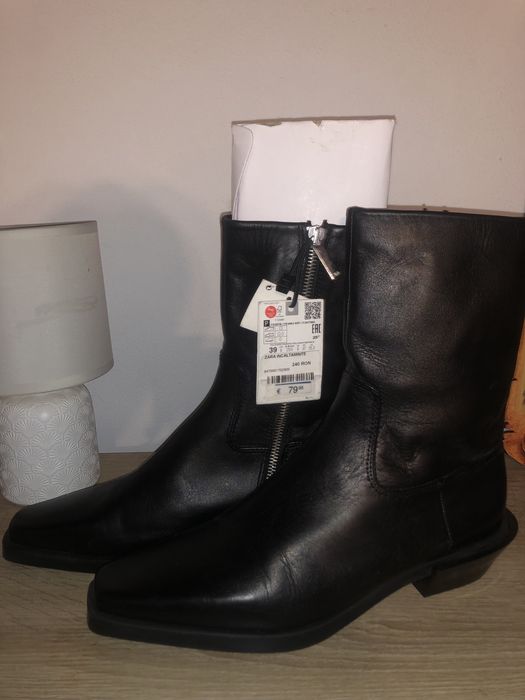 Cizme Chelsie piele naturala, noi ,mas 39