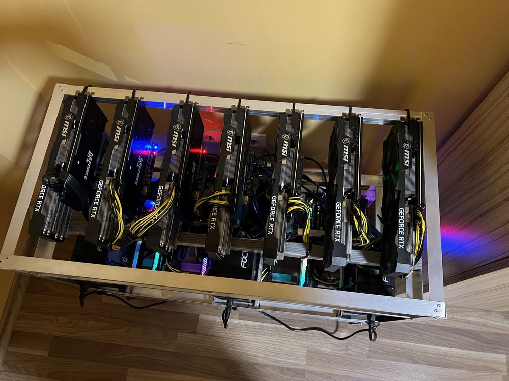 Крипто ферма RTX 3070 not LHR