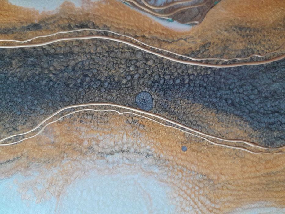 Tablou / Pictura acrilica abstracta pe panza (by PaulaBisiArt)