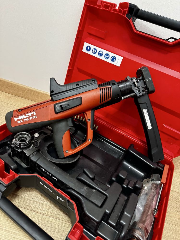 Pistol cu capse HILTI DX76 PTR, fixare acoperisuri tabla!